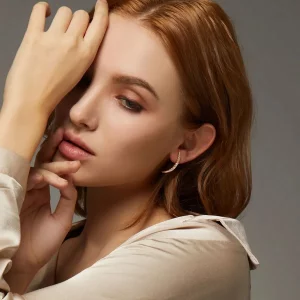 Kolczyki sztyfty Typu Pandora Półksiężyc - BSE314