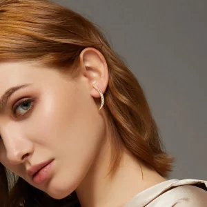 Kolczyki sztyfty Typu Pandora Półksiężyc - BSE314