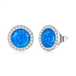 Kolczyki sztyfty Typu Pandora prosty opal - BSE467