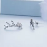 Kolczyki sztyfty Typu Pandora Rzęsa - BSE681