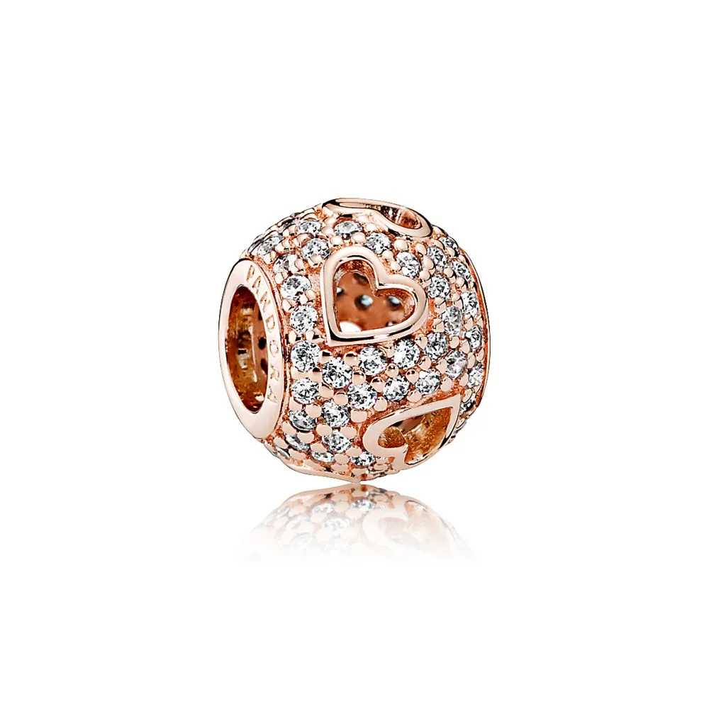 Charms Różowy rytm serca - 781426CZ - Charmsy | PANDORA
