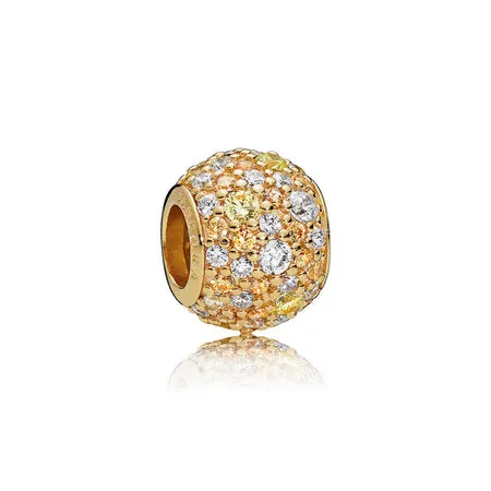 Charms Złota kula pavé - PANDORA