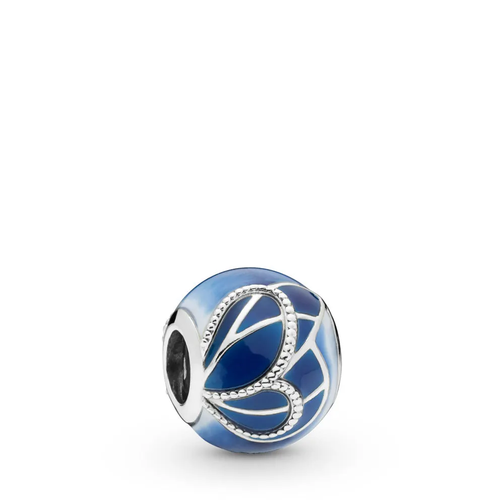 Charms Niebieskie skrzydła, Srebro 0,925, Emalia – PANDORA PL