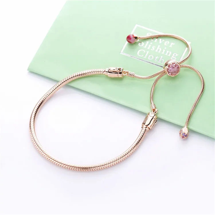 (zdjęcie do) Bransoletka PANDORA Rose, Kwiat brzoskwini 588093NCCMX - Wyświetl 2