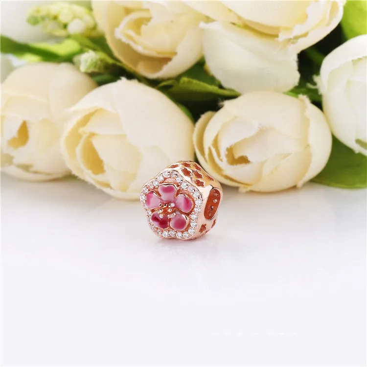 (zdjęcie do) Charms PANDORA Kwiat musującego kwiatu brzoskwini 788079CZ - Wyświetl 3
