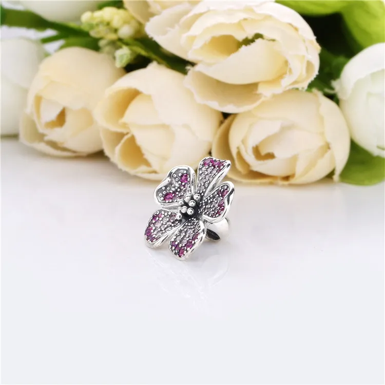 (zdjęcie do) Charms PANDORA Kwiat wielkiej brzoskwini 798073NCCMX - Wyświetl 3