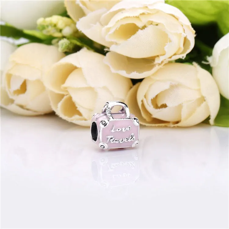 (zdjęcie do) Charms PANDORA Różowa torba podróżna 798063EN124 - Wyświetl 2