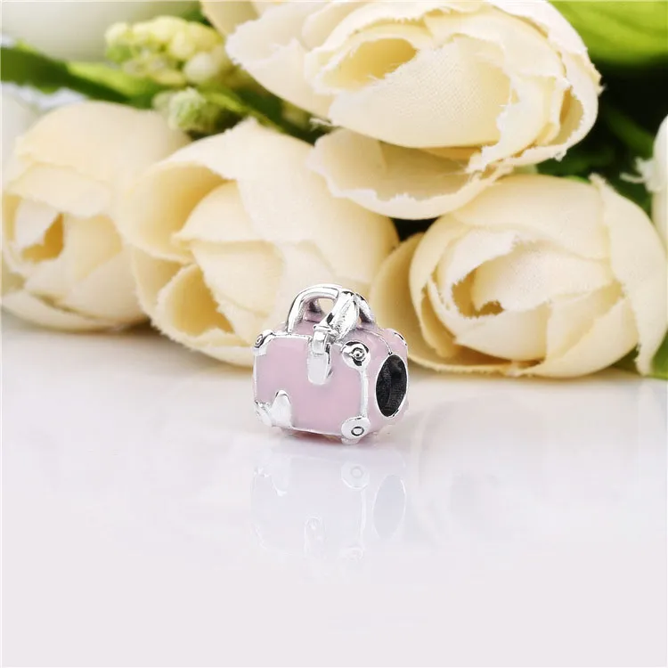 (zdjęcie do) Charms PANDORA Różowa torba podróżna 798063EN124 - Wyświetl 3