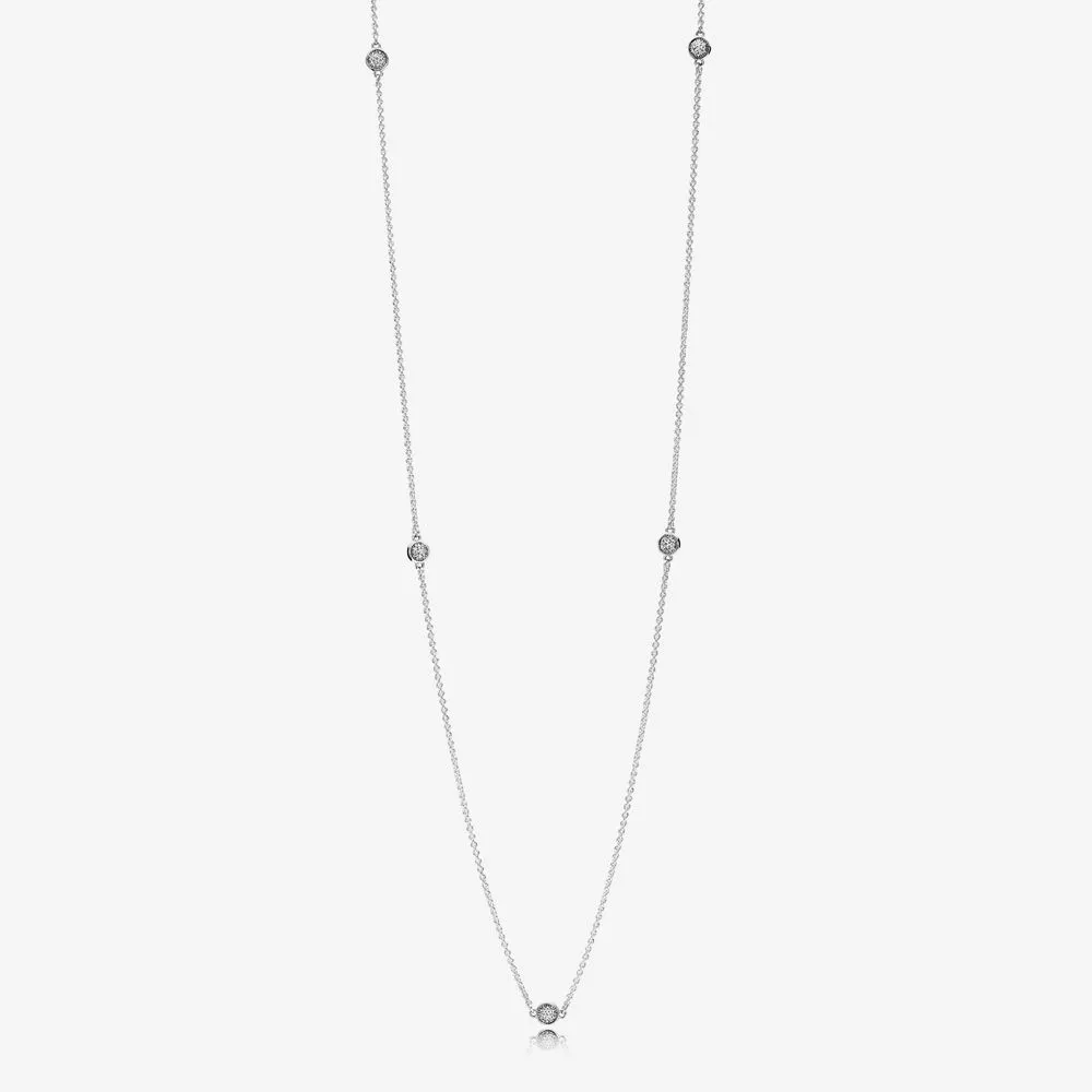 Naszyjnik PANDORA Olśniewające kropelki Dainty 590525CZ