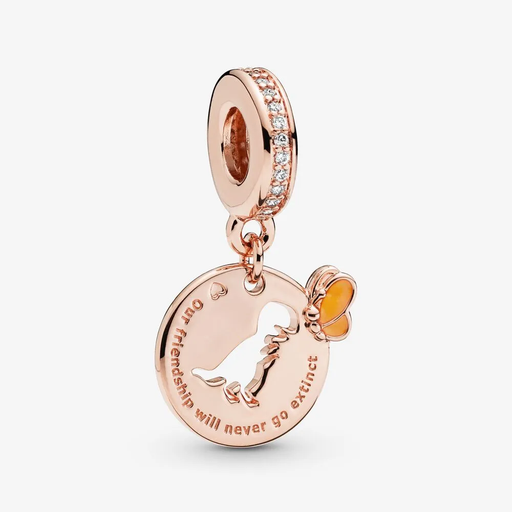 Zawieszka PANDORA Dinozaur z motylem 788180CZ