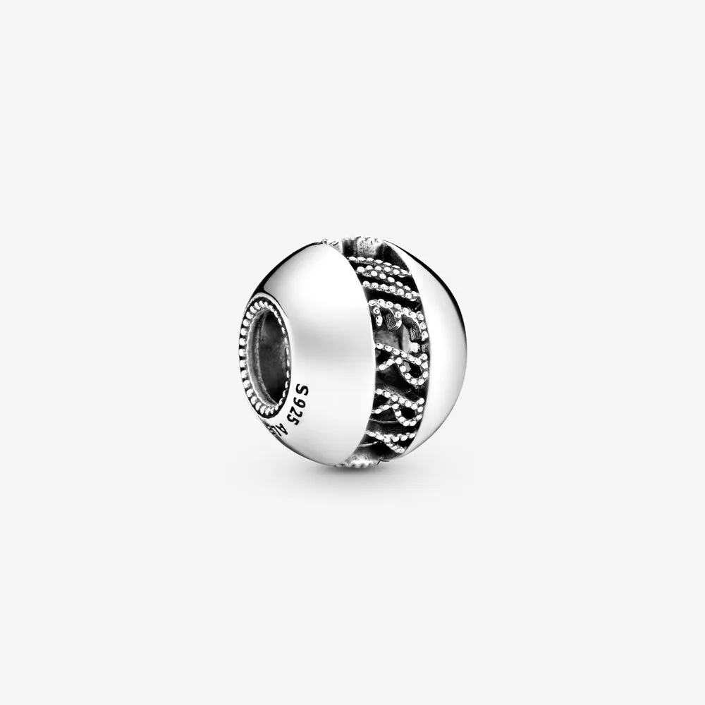 Ażurowy charms PANDORA Wesołych Świąt 798607C00