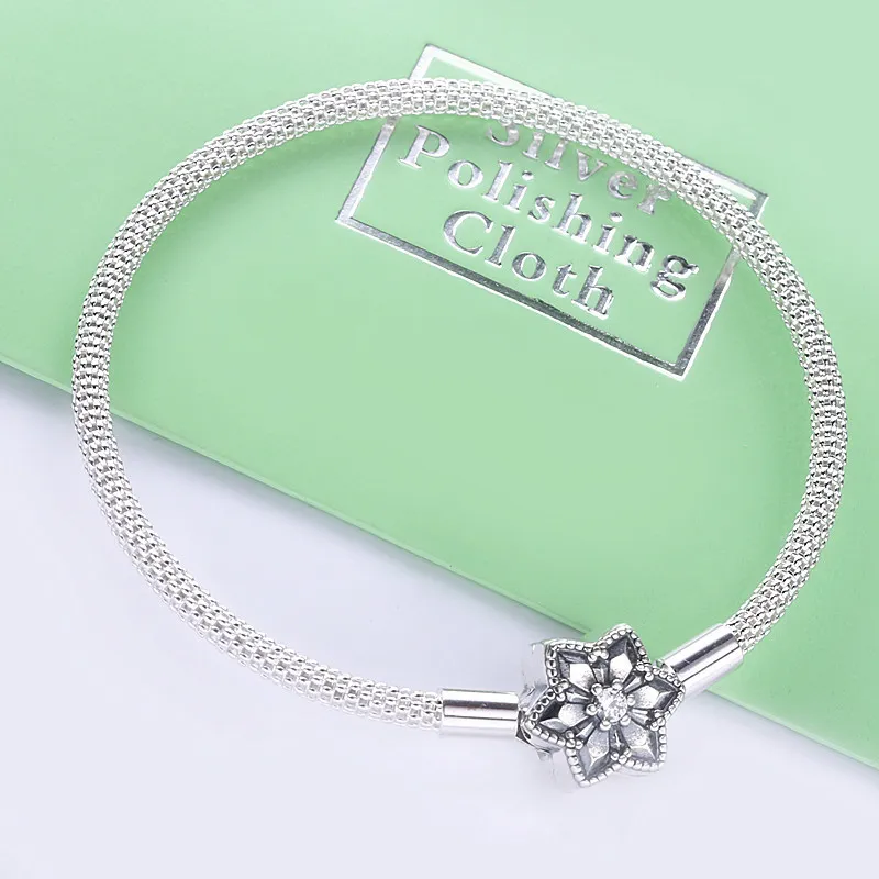 (zdjęcie do) Bransoletka Pandora Jasny płatek śniegu 598616C01 - Wyświetl 2
