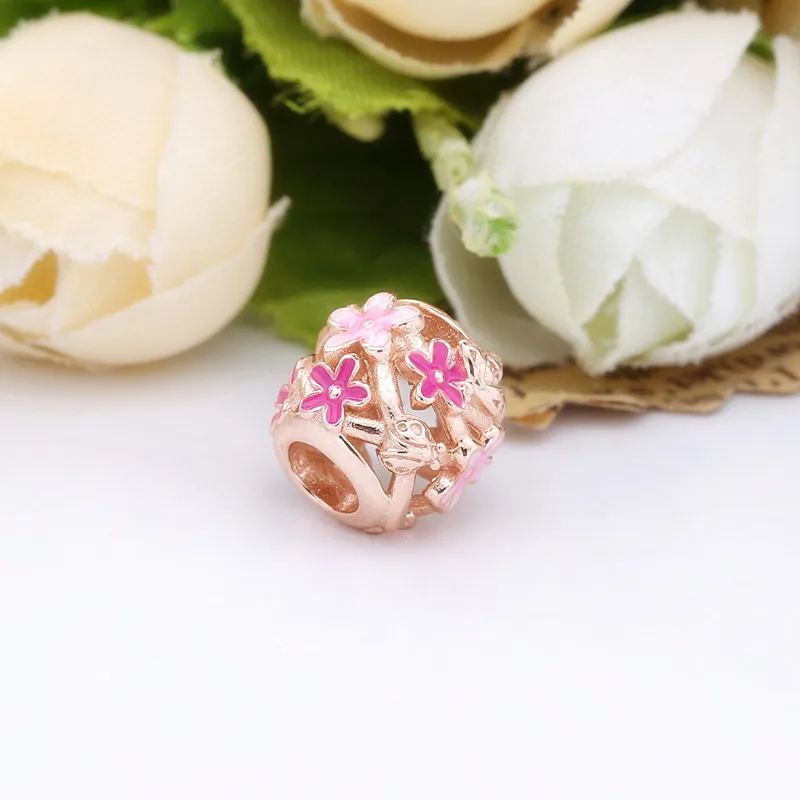 (zdjęcie do) Charms Pandora Różowa ażurowa stokrotka 788772C01 - Wyświetl 4
