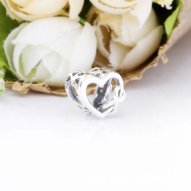 (zdjęcie do) Charms Pandora Serce „Kocham Cię Mamo” z symbolem nieskończoności 798825C00 - Wyświetl 5
