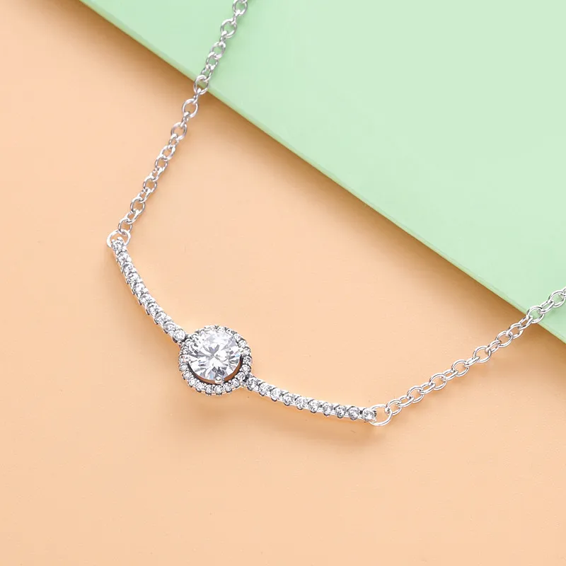 (zdjęcie do) Pandora Naszyjnik z okrągłym elementem 398490C01 - Wyświetl 2