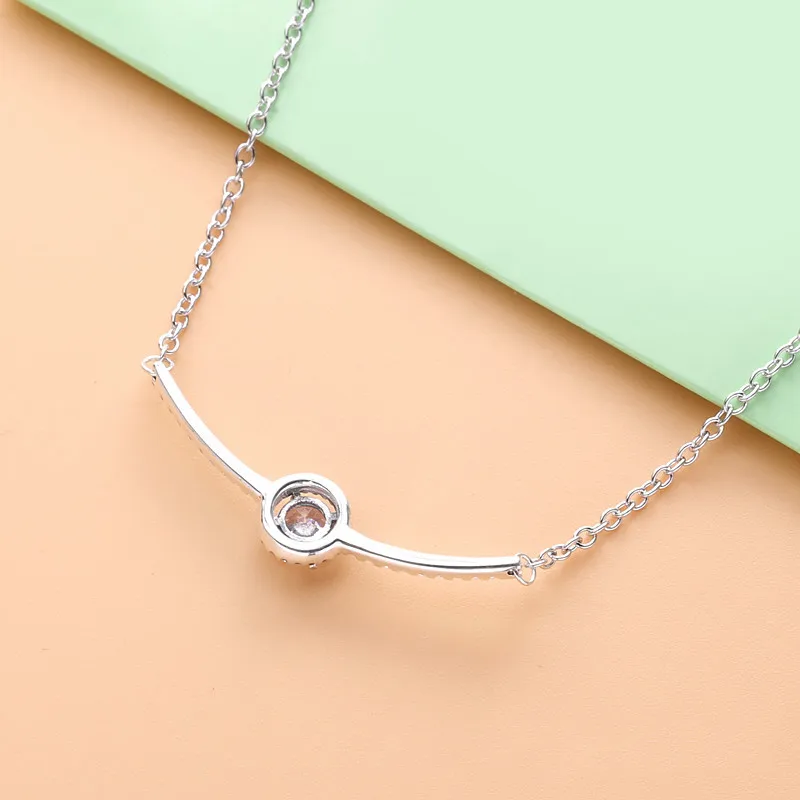 (zdjęcie do) Pandora Naszyjnik z okrągłym elementem 398490C01 - Wyświetl 4