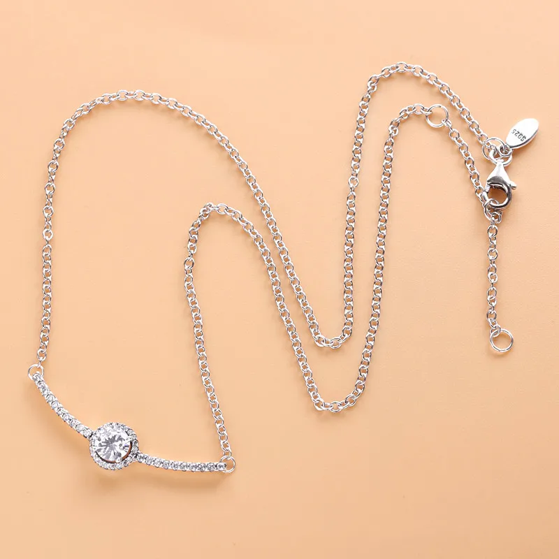 (zdjęcie do) Pandora Naszyjnik z okrągłym elementem 398490C01 - Wyświetl 5