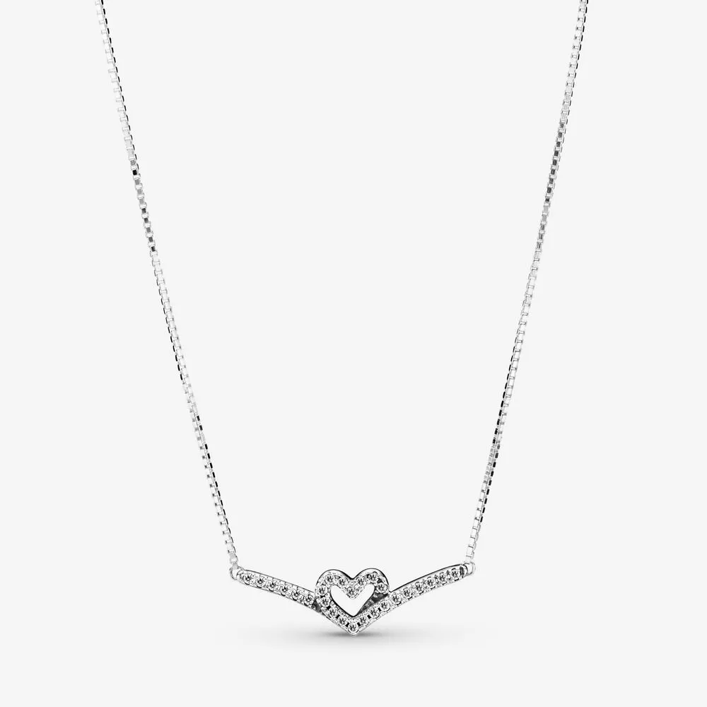 Naszyjnik Lśniące serce wishbone - 399273C01