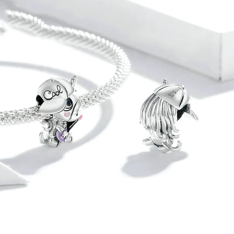(zdjęcie do) Charms Typu Pandora skalny jednorożec - SCC1630 - Wyświetl 2