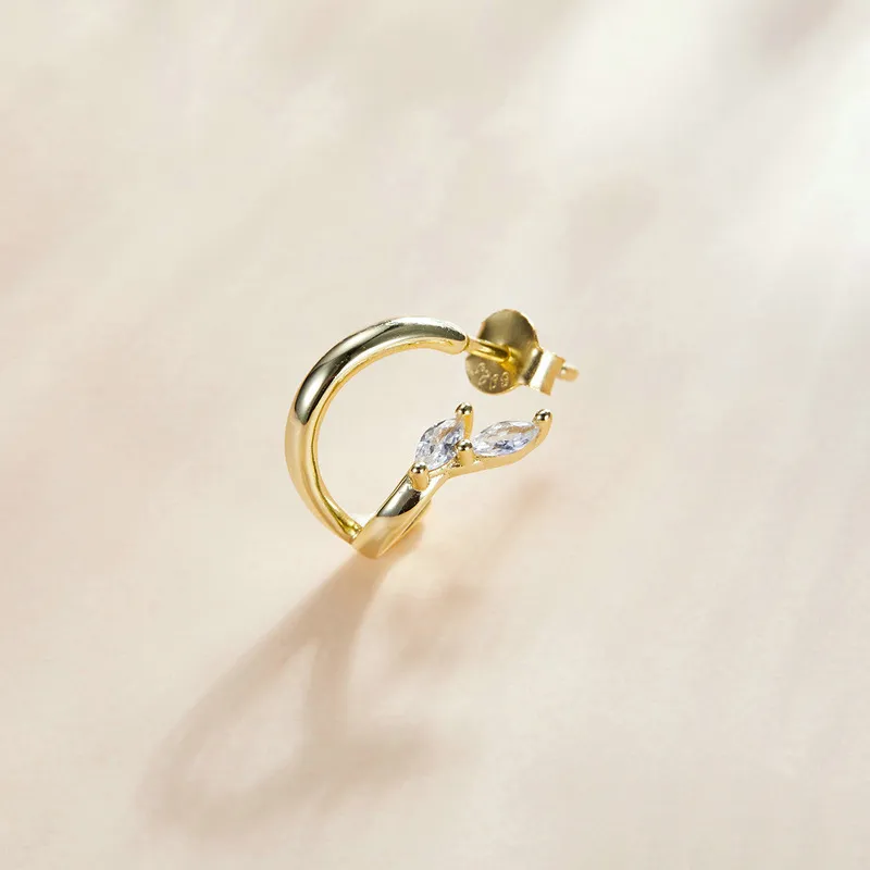 (zdjęcie do) Kolczyki koła Typu Pandora Diament - SCE1080 - Wyświetl 2