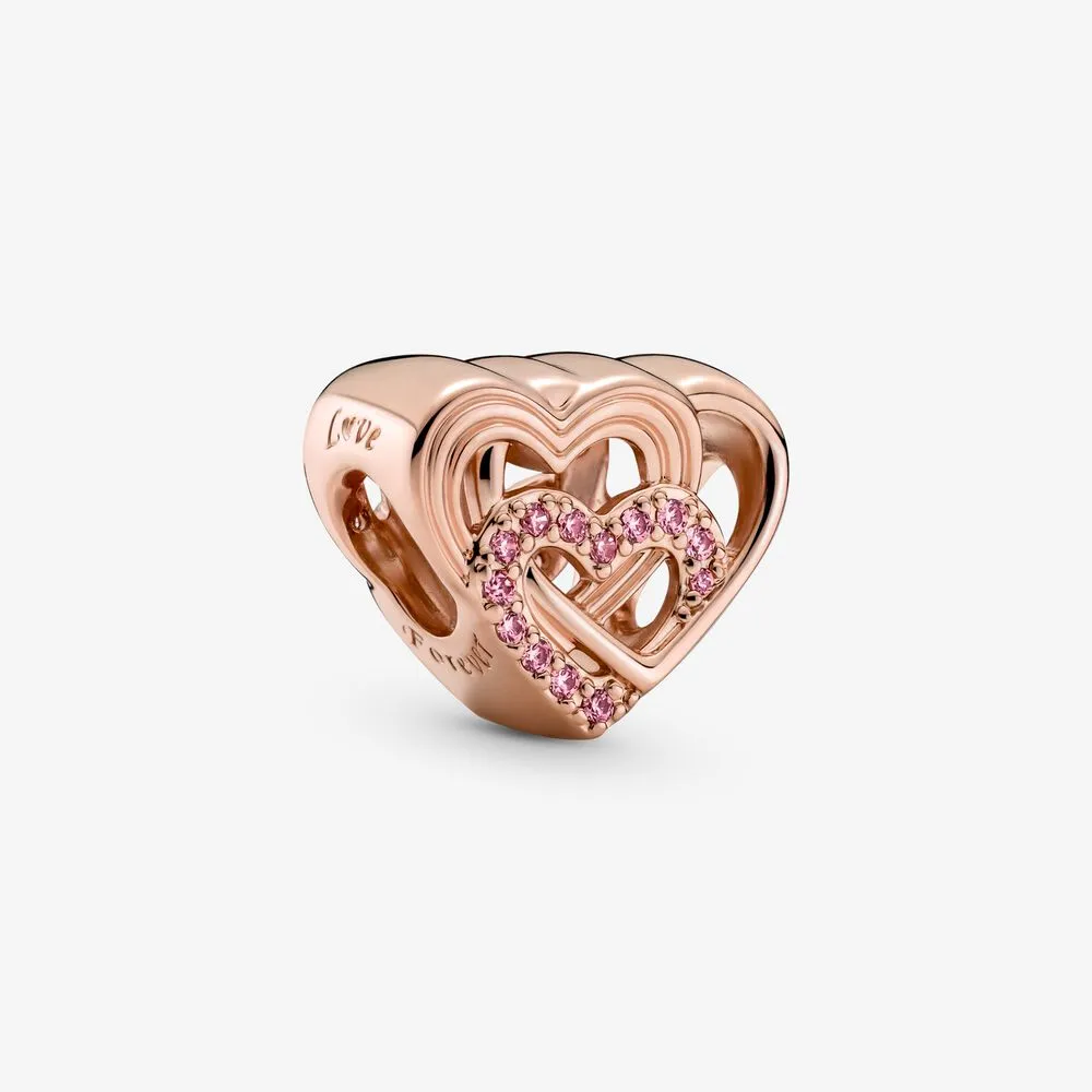 Charms Splecione serca miłości - 789529C01