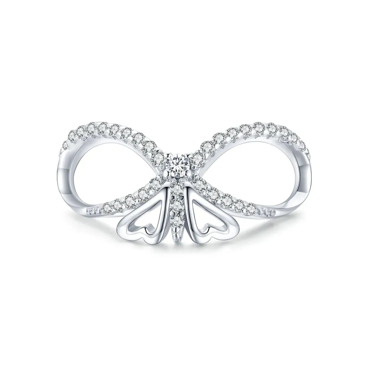 charms typu pandora błyszczący motyl bsc469