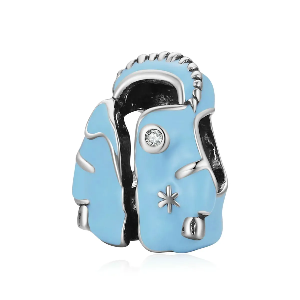 charms typu pandora błękitna kurtka puchowa scc1999