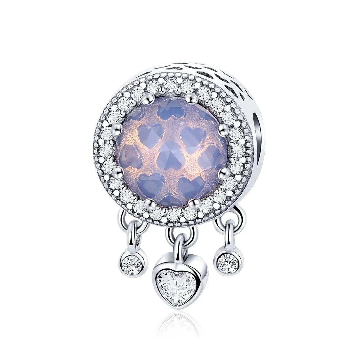 charms typu pandora jasne serce scc999