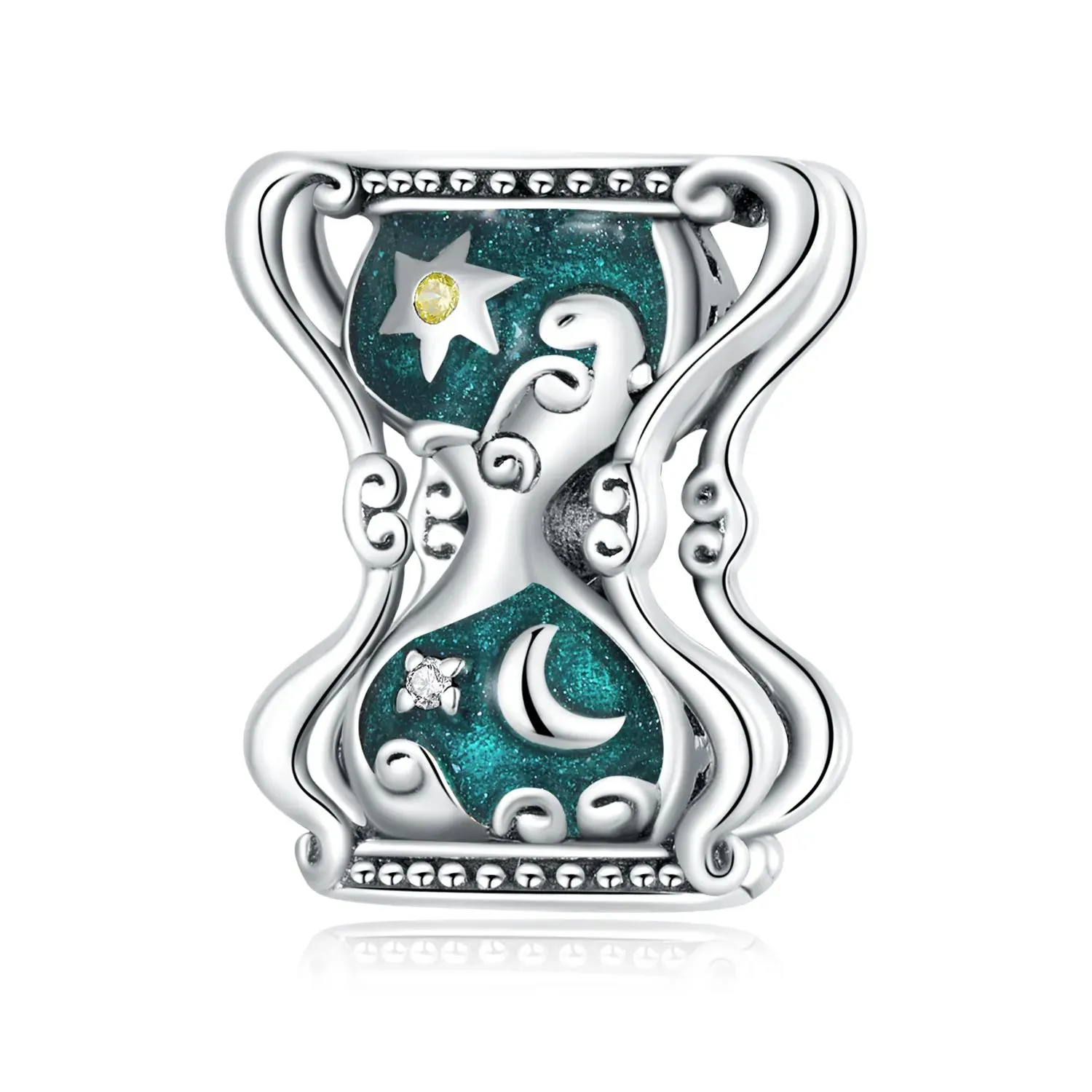 charms typu pandora klepsydra słońca i księżyca scc2265