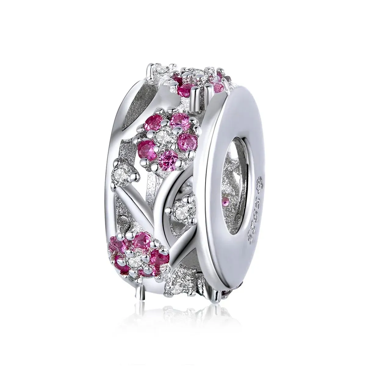 charms typu pandora koraliki kwiat śliwy bsc255