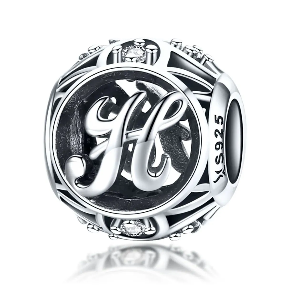 charms typu pandora litera h scc738 h