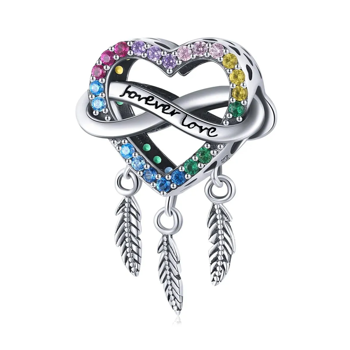 charms typu pandora miłość łapacz snów bsc506