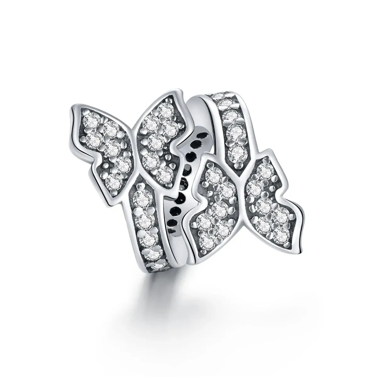 charms typu pandora motyle wokół bsc379