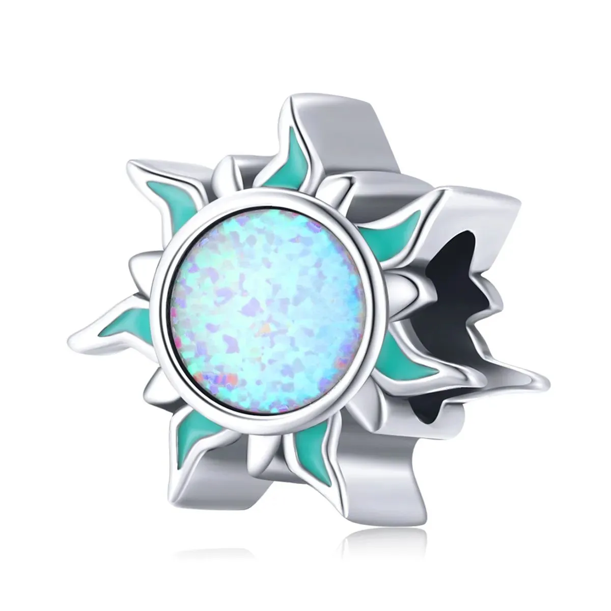 charms typu pandora opalowe słońce bsc509