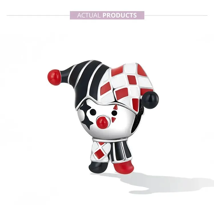 (zdjęcie do) Charms Typu Pandora Pokerowy klaun - SCC2237 - Wyświetl 7