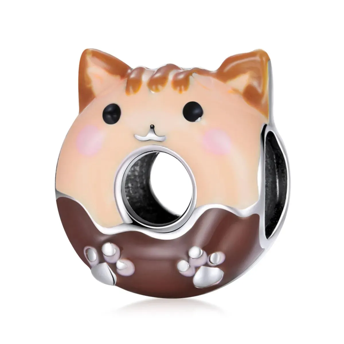 charms typu pandora pączki kotków scc1877