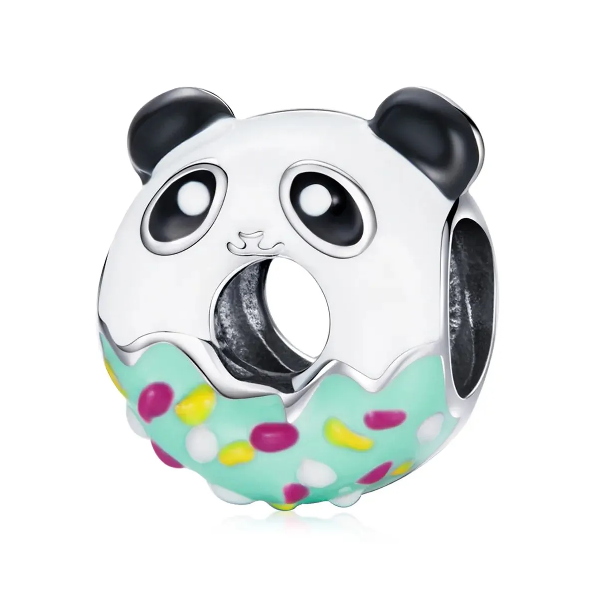 charms typu pandora pączki pandy scc1875