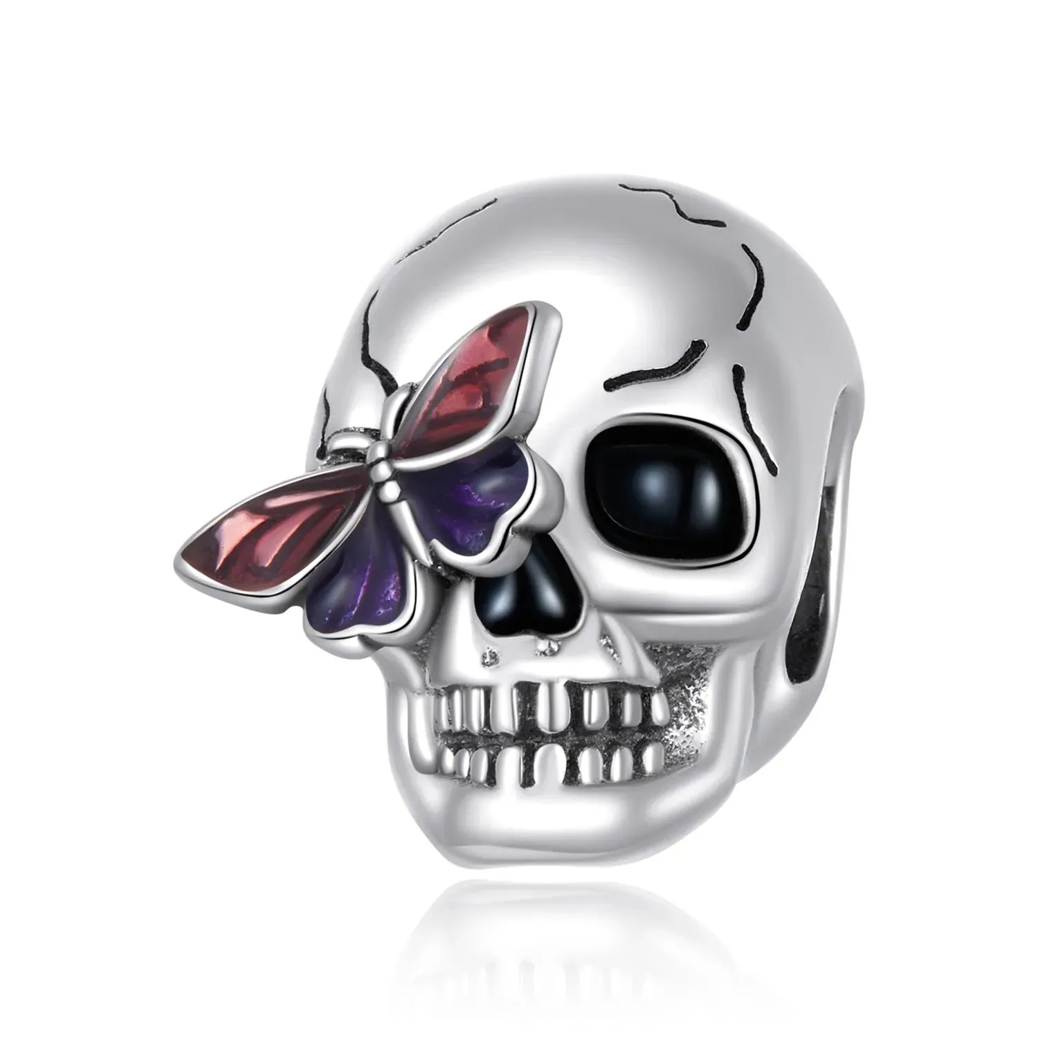charms typu pandora retro czaszka scc2232