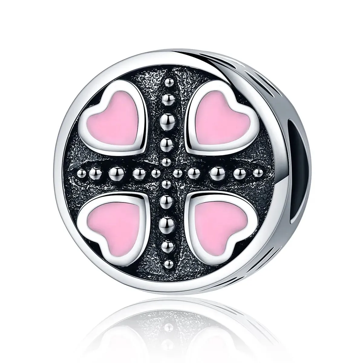 charms typu pandora różowa miłość scc157