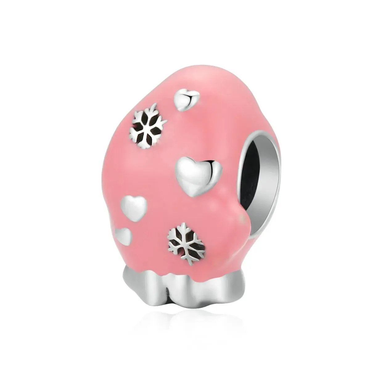 charms typu pandora różowe rękawiczki scc2001