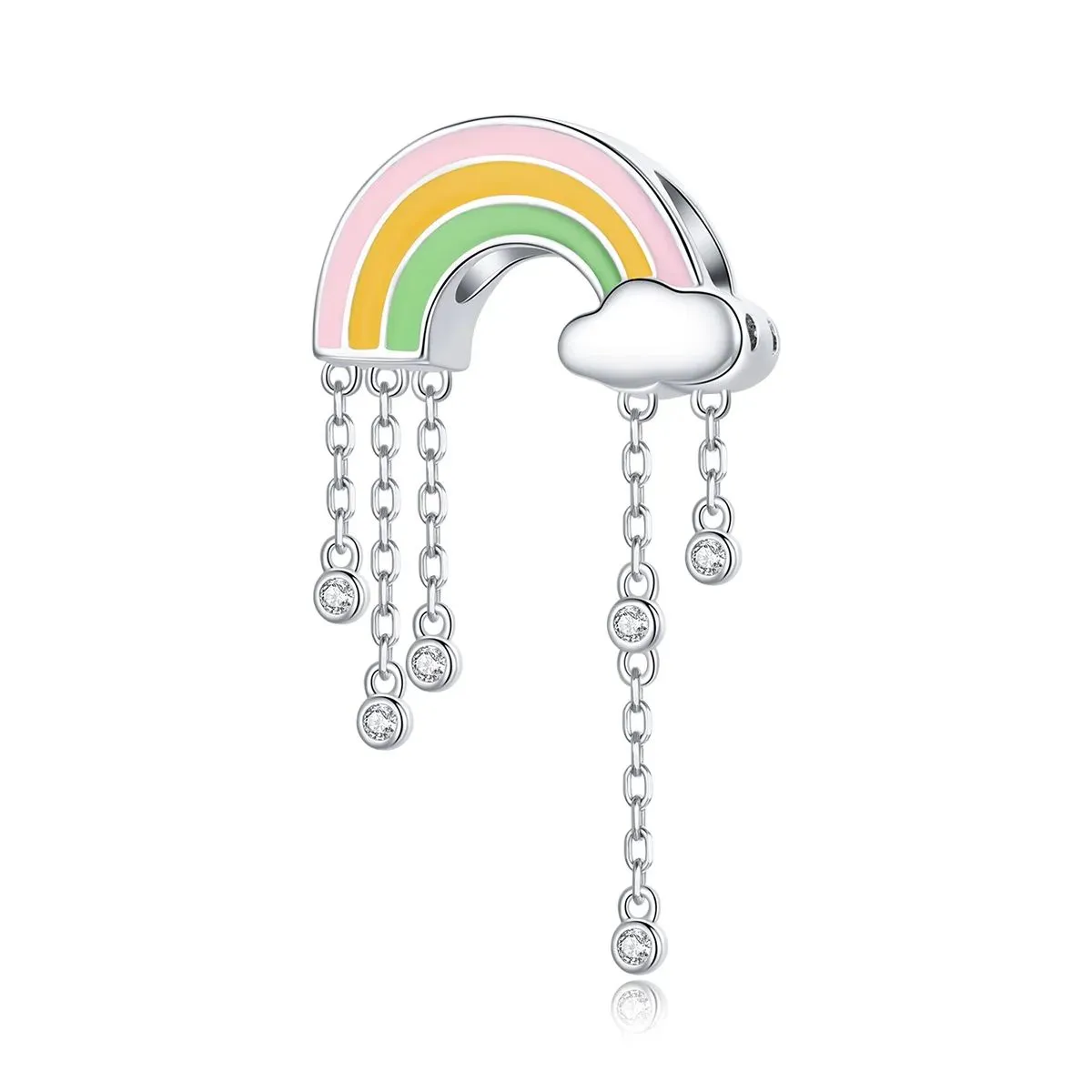 charms typu pandora tęczowy uśmiech bsc418