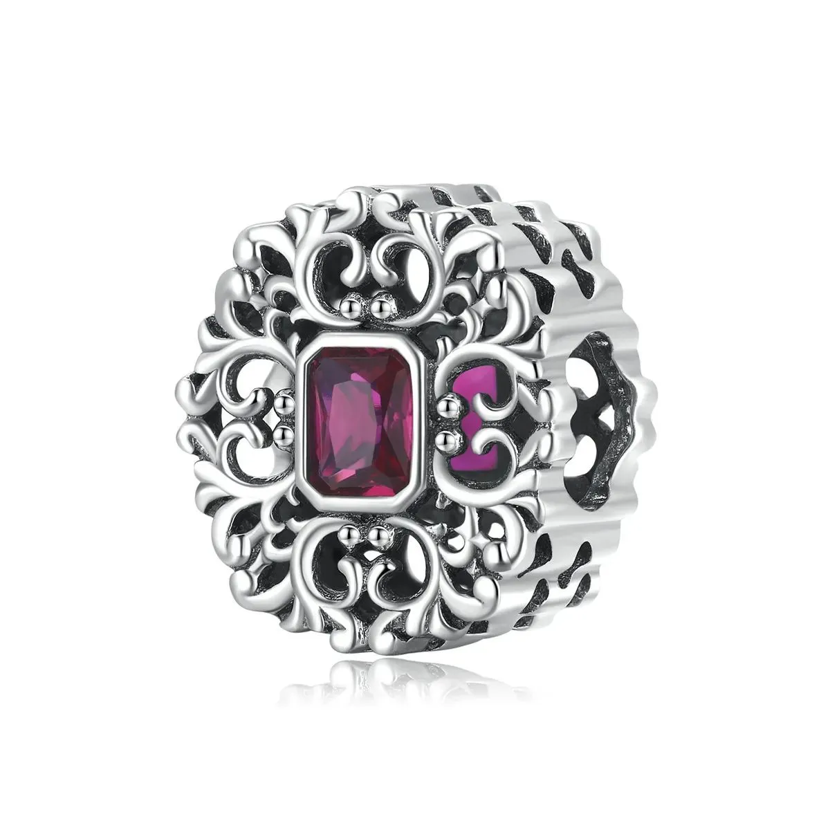 charms typu pandora wzór retro cyrkon scc2152