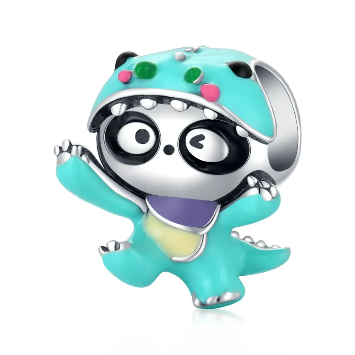 charms typu pandora zabawna panda scc1933