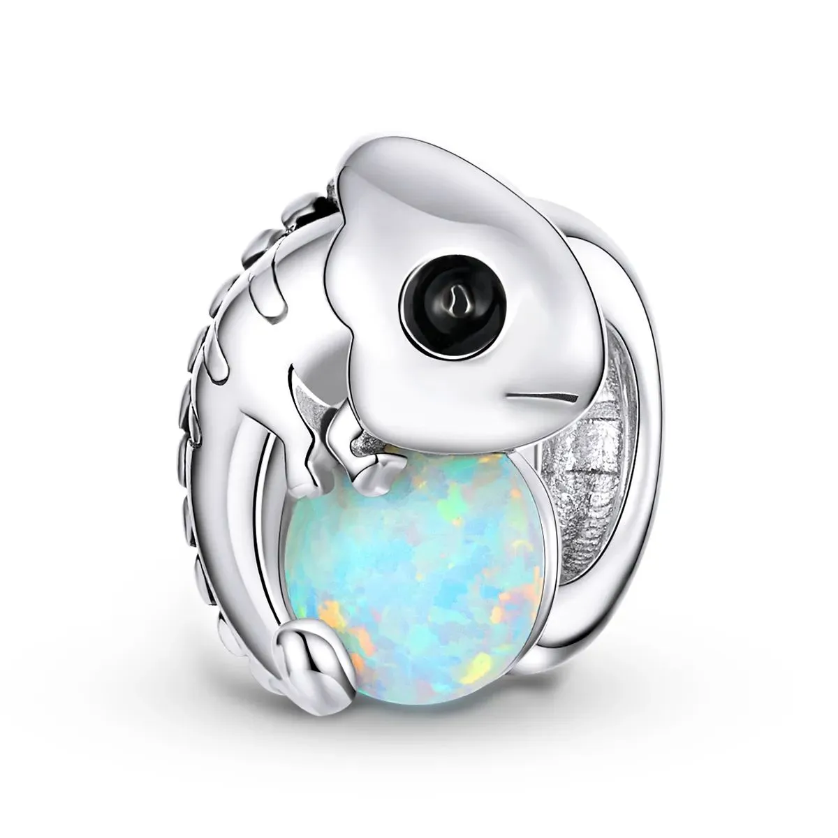 charms typu pandora zabawny kameleon bsc254