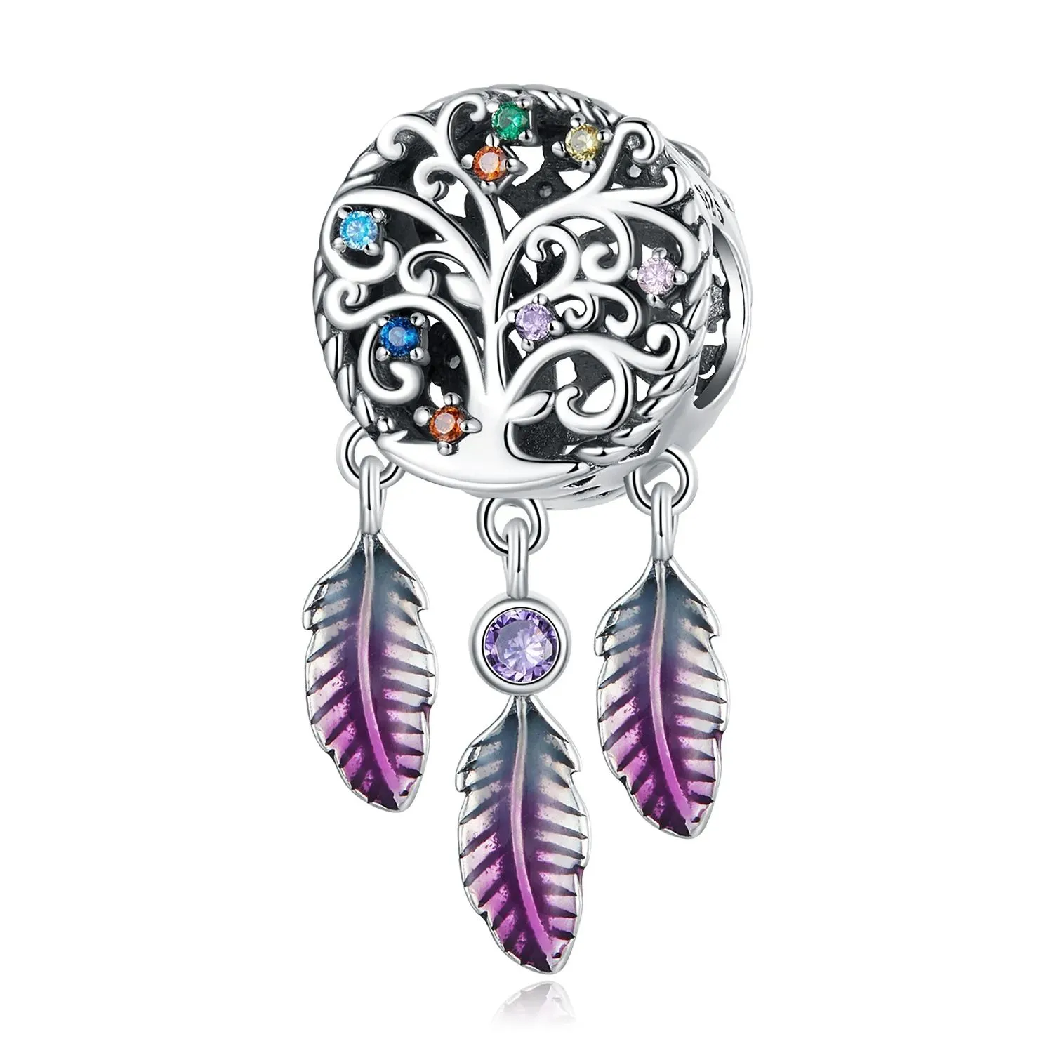 charms typu pandora łapacz snów drzewo życia scc2268