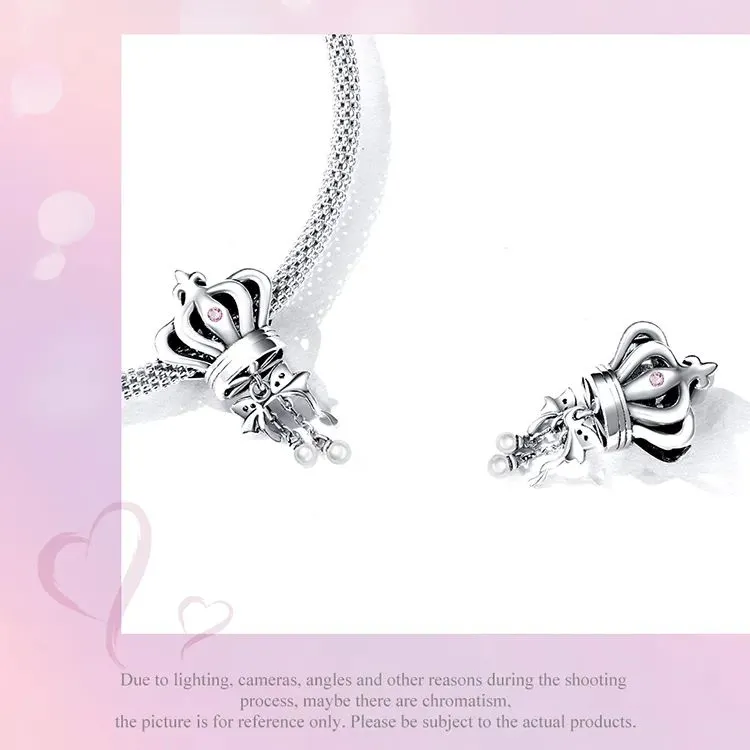 (zdjęcie do) Charms Typu Pandora łuk koronny - SCC2259 - Wyświetl 3