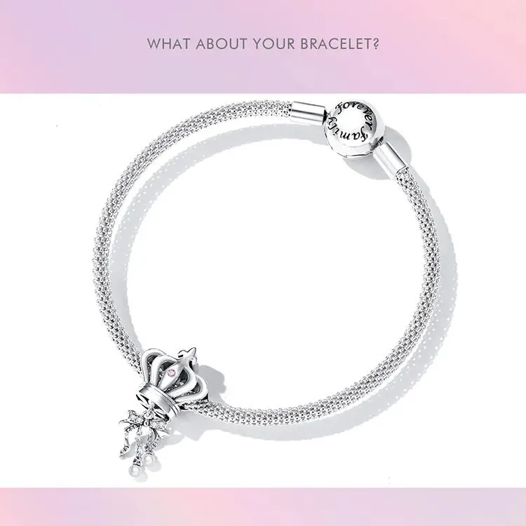 (zdjęcie do) Charms Typu Pandora łuk koronny - SCC2259 - Wyświetl 8