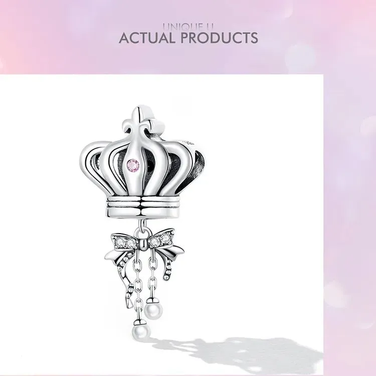 (zdjęcie do) Charms Typu Pandora łuk koronny - SCC2259 - Wyświetl 9