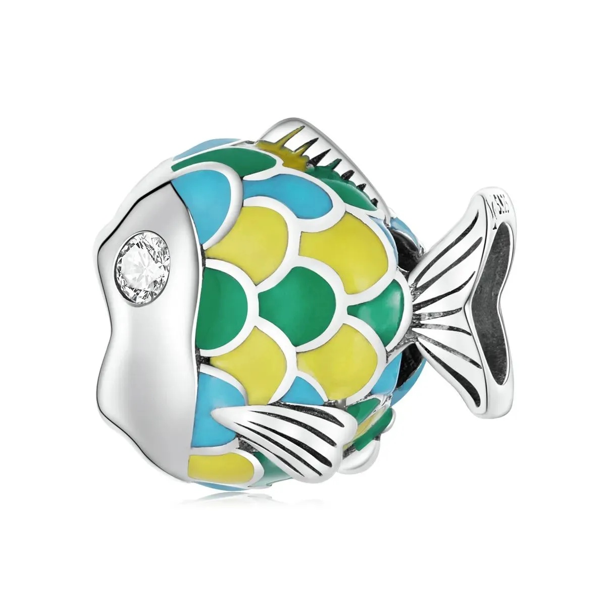 charms typu pandora śliczna mała ryba scc2073