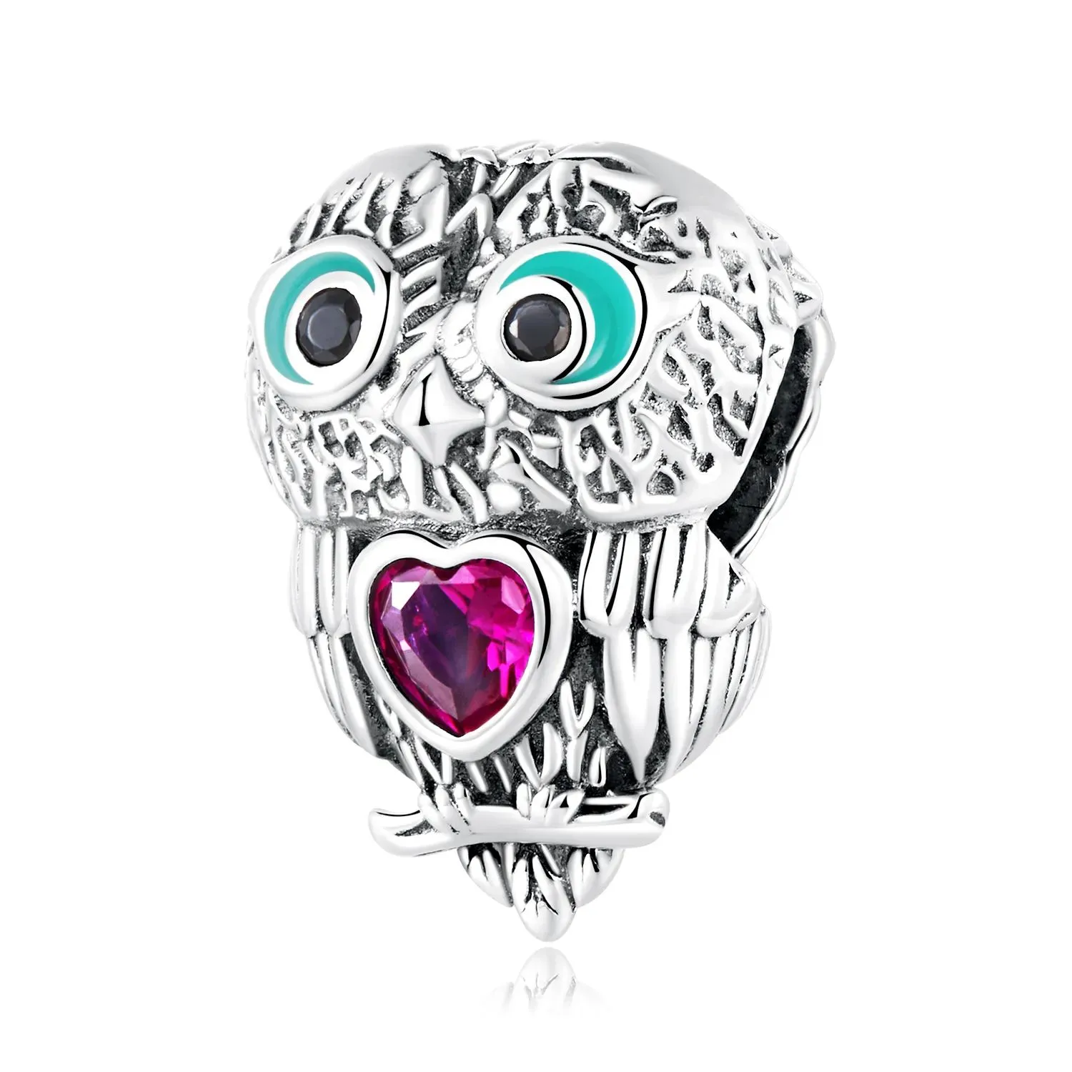 charms typu pandora śliczna sowa scc2253